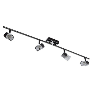 Blocs 4Lt Split Bar Spotlight - Chrome & Clear Glass