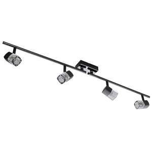 Searchlight Electric Blocs 4Lt Split Bar Spotlight - Chrome & Clear Glass 9884BC