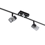 Searchlight Electric Blocs 4Lt Split Bar Spotlight - Chrome & Clear Glass 9884BC