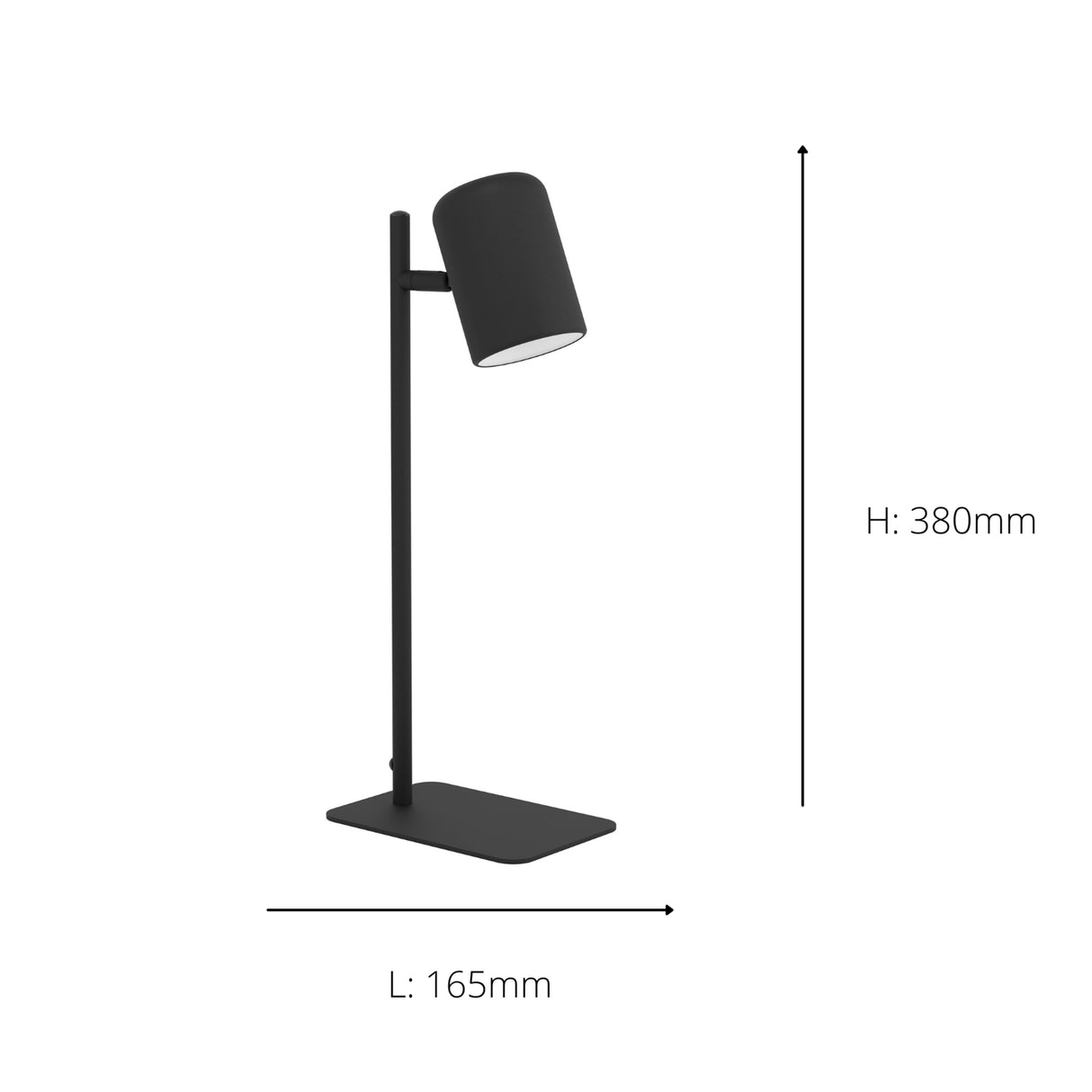 Eglo EU Ceppino Black Steel Modern Minimal LED Table Lamp
