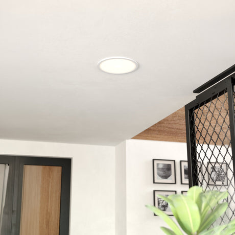 Eglo EU FUEVA FLEX LED Recessed Light – White Aluminium, Neutral White, Flexible Cut?Out, Indoor Lighting