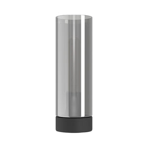 Eglo EU DAMASCO?1 Table Lamp – Black Steel with Smoked Glass Shade, E27, Inline Switch, Indoor Lighting