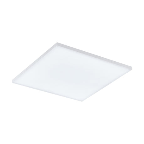 Eglo EU Turcona Steel White LED Ceiling Light, Square 45cm