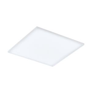 Eglo EU Turcona Steel & Aluminum White LED Ceiling Light, Square