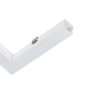 Eglo EU SURFACE PROFILE?2 Aluminium Profile – White, 110?mm, Surface Mount LED Strip Accessory