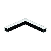 Eglo EU SURFACE PROFILE?2 Aluminium Profile – Anodised Black, 110?mm, Surface Mount LED Strip Accessory