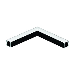 Eglo EU SURFACE PROFILE?2 Aluminium Profile – Anodised Black, 110?mm, Surface Mount LED Strip Accessory