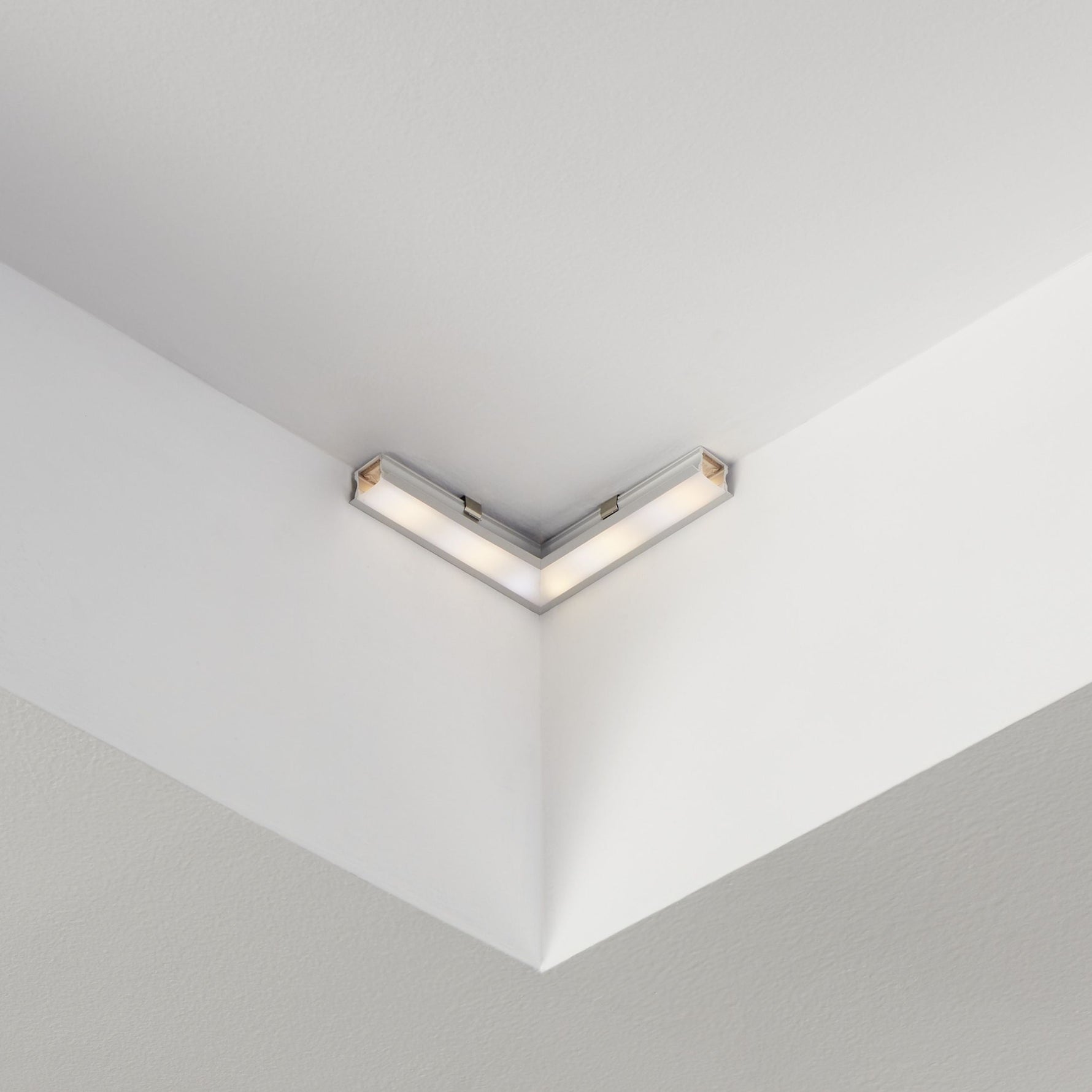 Eglo EU RECESSED PROFILE?2 Aluminium Profile – White, 110?mm, Recessed Mount LED Strip Accessory