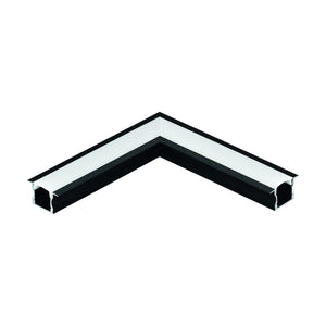 Eglo EU RECESSED PROFILE?2 Aluminium Profile – Anodised Black, 110?mm, Recessed Mount LED Strip Accessory