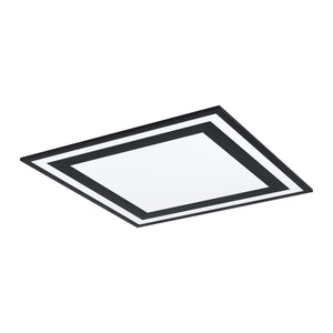 Eglo EU Savatarila Aluminium & Plastic Black Modern LED Ceiling Light