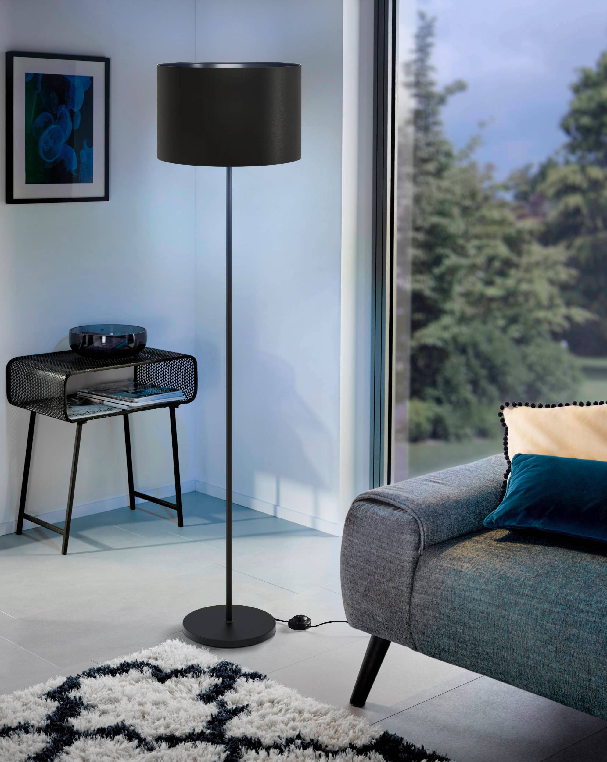 Eglo EU Turcona-CCT Steel & Aluminium White LED Ceiling Light, 28.7cm product image - Endon Lighting from First Light Direct with great prices and fast UK delivery