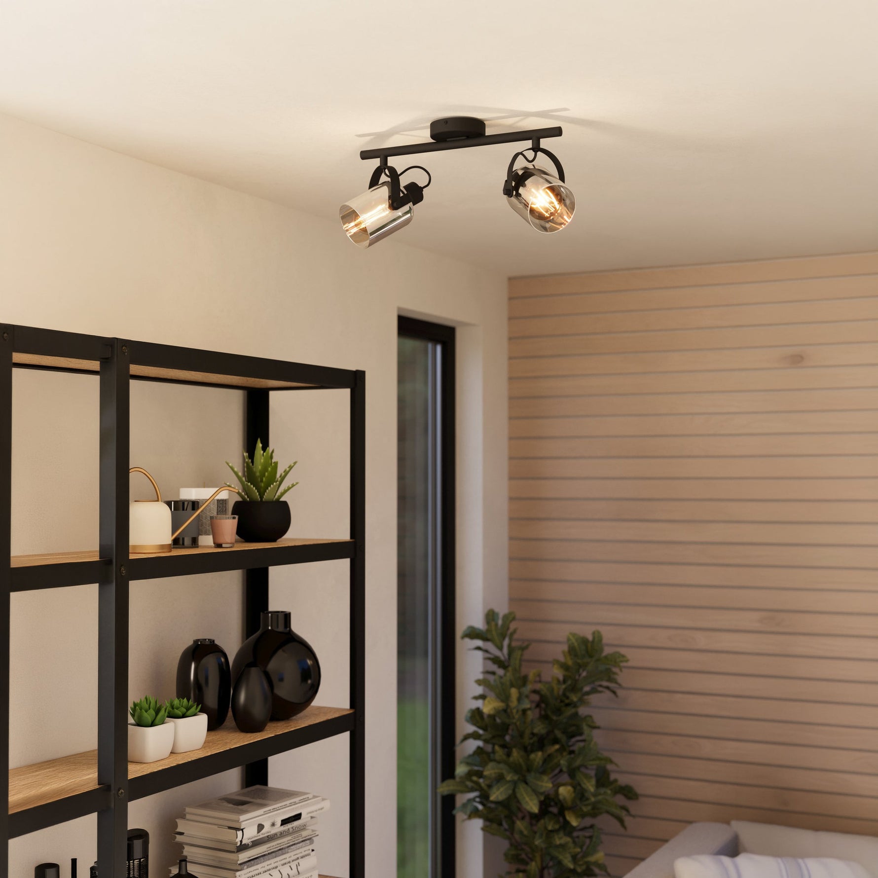 Eglo EU Turcona-CCT Steel & Aluminium White LED Ceiling Light, Square 43.7CM product image - Endon Lighting from First Light Direct with great prices and fast UK delivery