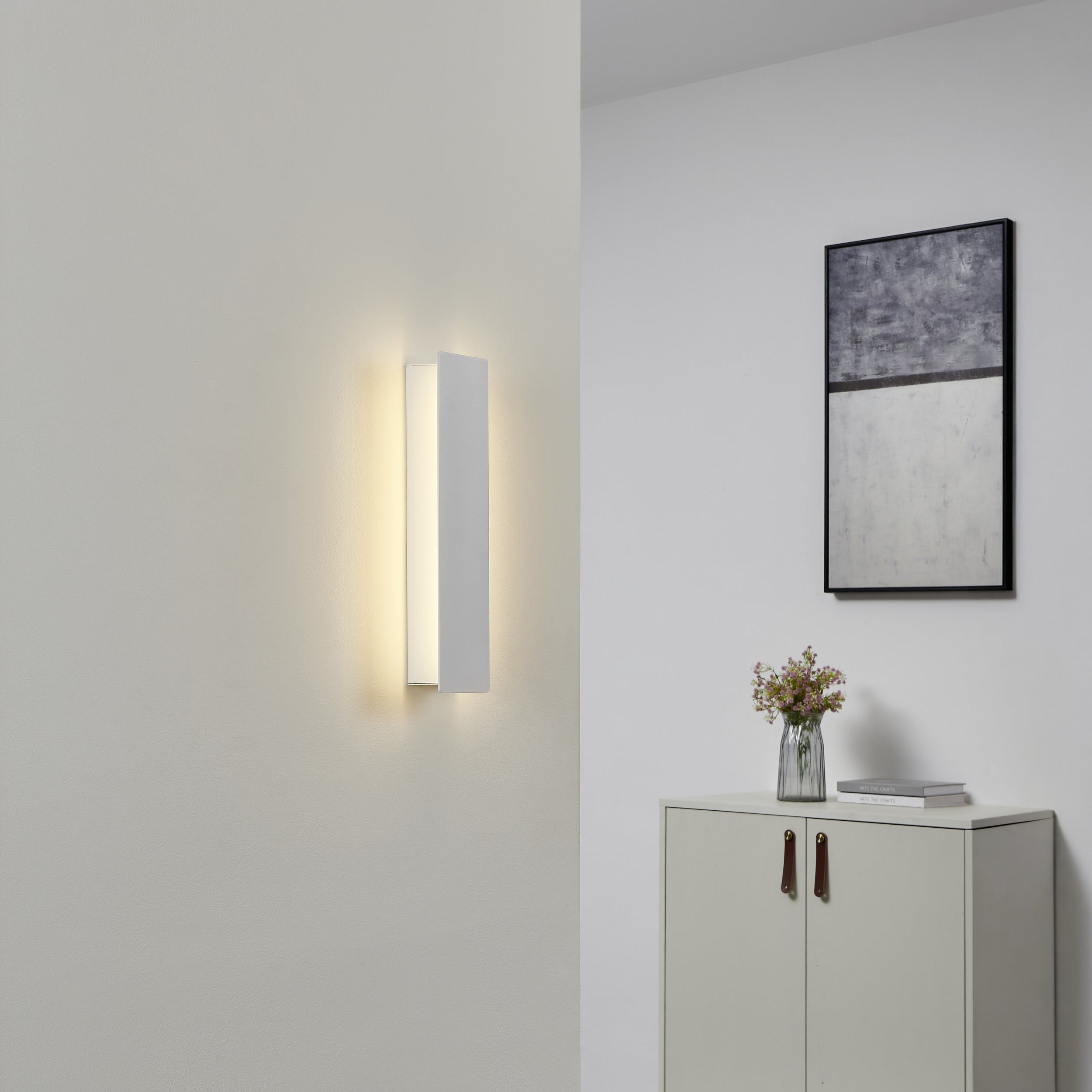 Eglo EU Lisio Stainless-Steel & Glass Exterior Wall Light With Motion Sensor