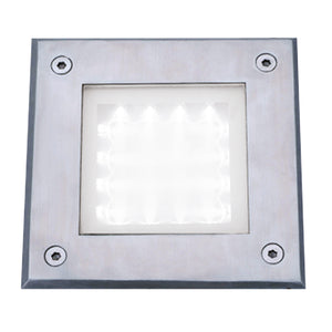 Walkover LED Recessed Square Walkover - Stainless Steel