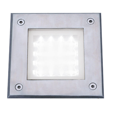 Walkover LED Recessed Square Walkover - Stainless Steel