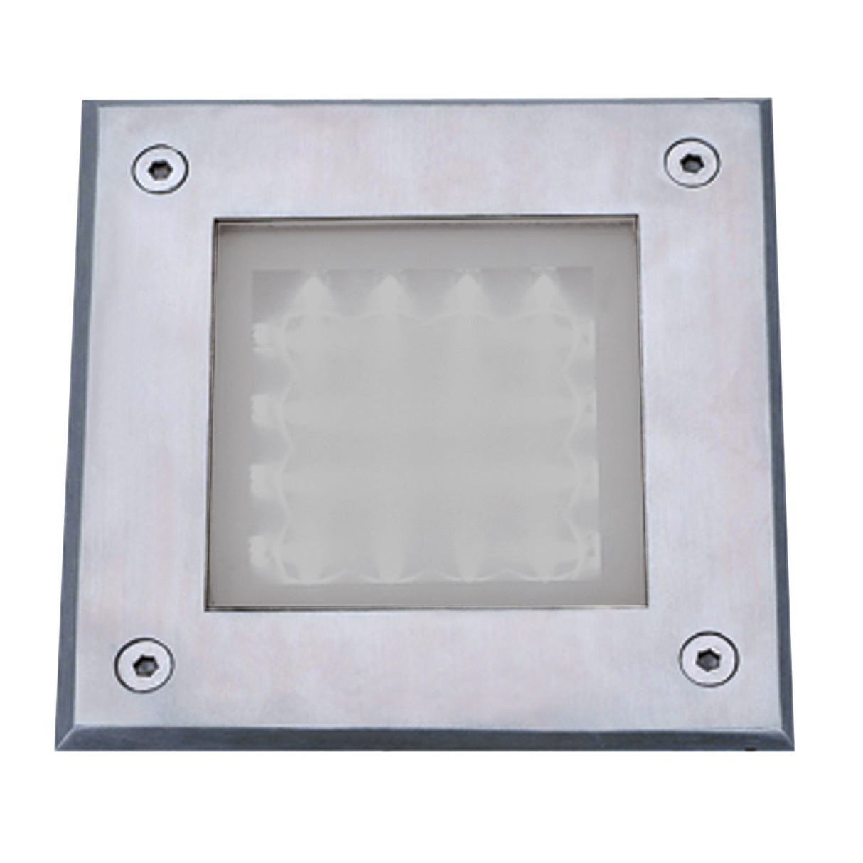 Searchlight Electric Walkover LED Recessed Square Walkover - Stainless Steel 9909WH