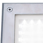 Searchlight Electric Walkover LED Recessed Square Walkover - Stainless Steel 9909WH