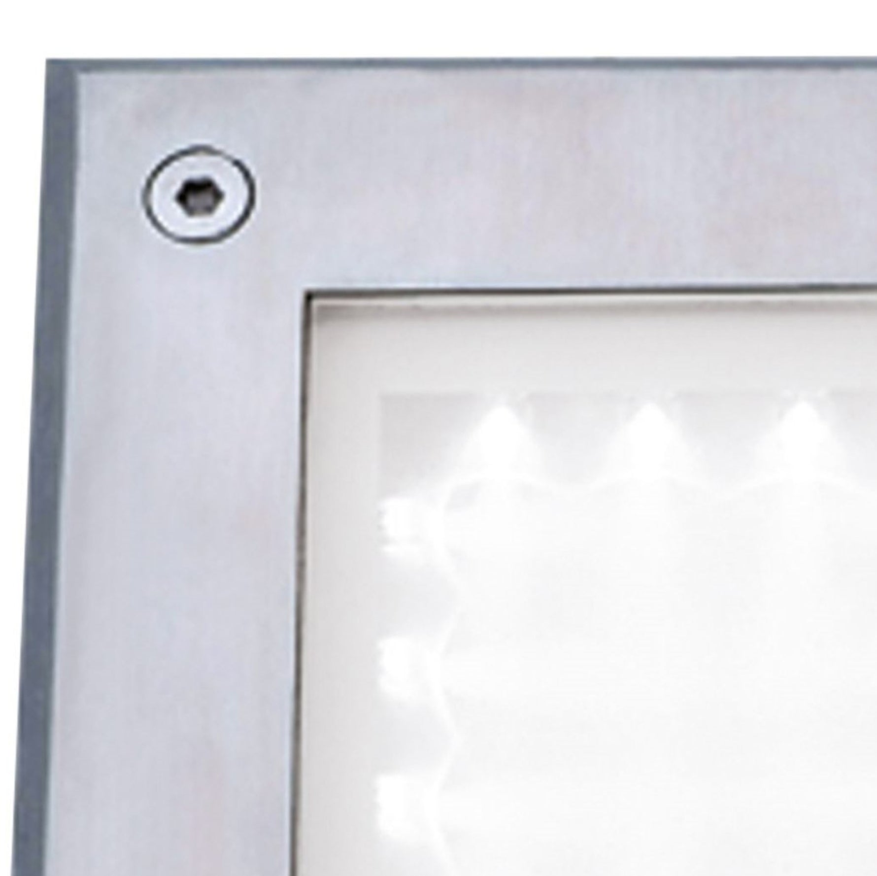 Searchlight Electric Walkover LED Recessed Square Walkover - Stainless Steel 9909WH
