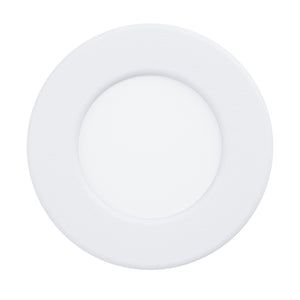Eglo EU Fueva 5 White LED Round Recessed Light, 8.6cm, 3000K
