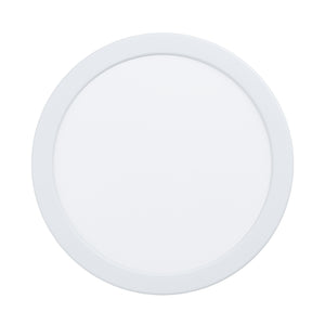 Eglo EU FUEVA?5 LED Recessed Light – White Steel, Warm White, Round Ceiling Downlight, Indoor Lighting