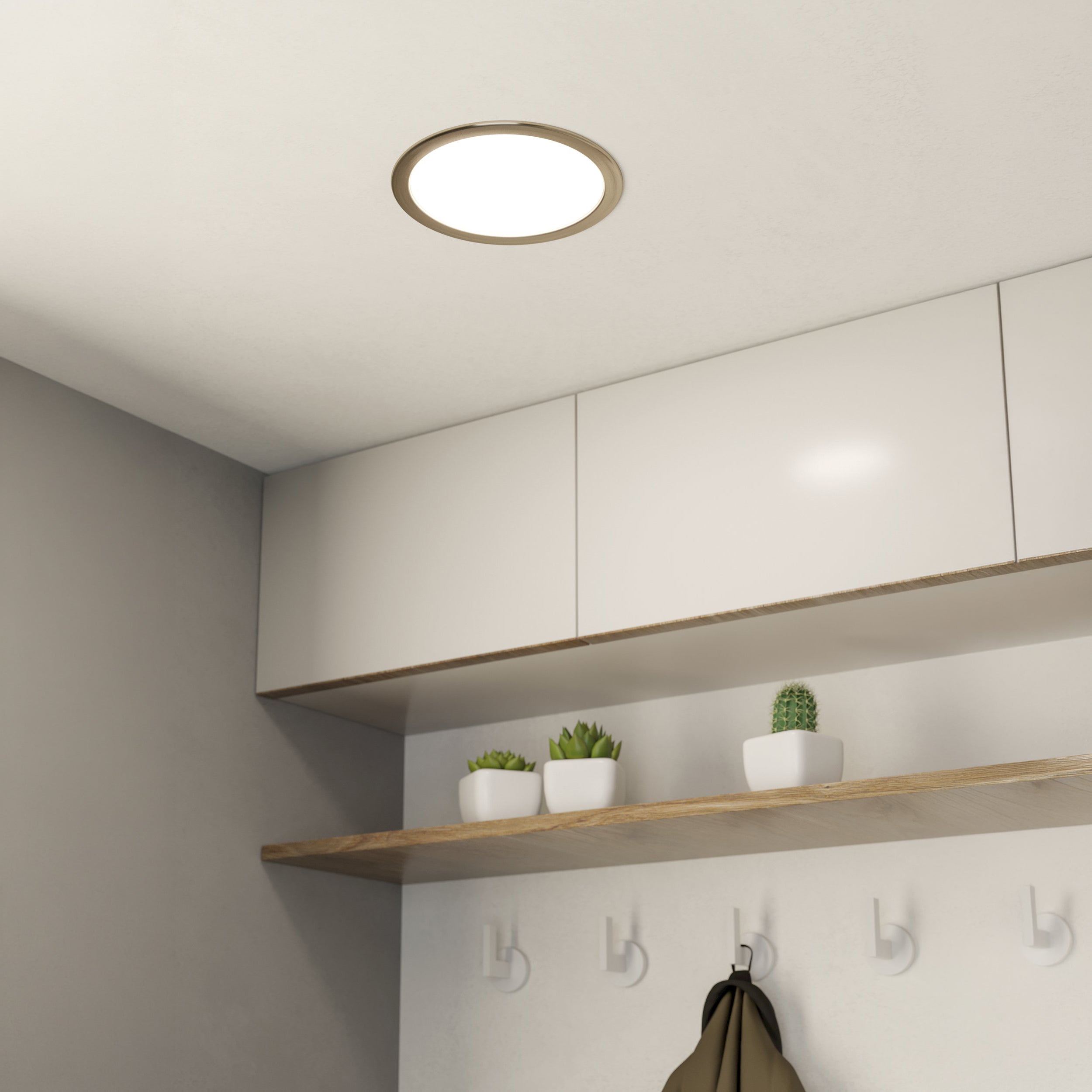 Eglo EU FUEVA?5 LED Recessed Light – Black Steel, Warm White, Round Ceiling Downlight, Indoor Lighting