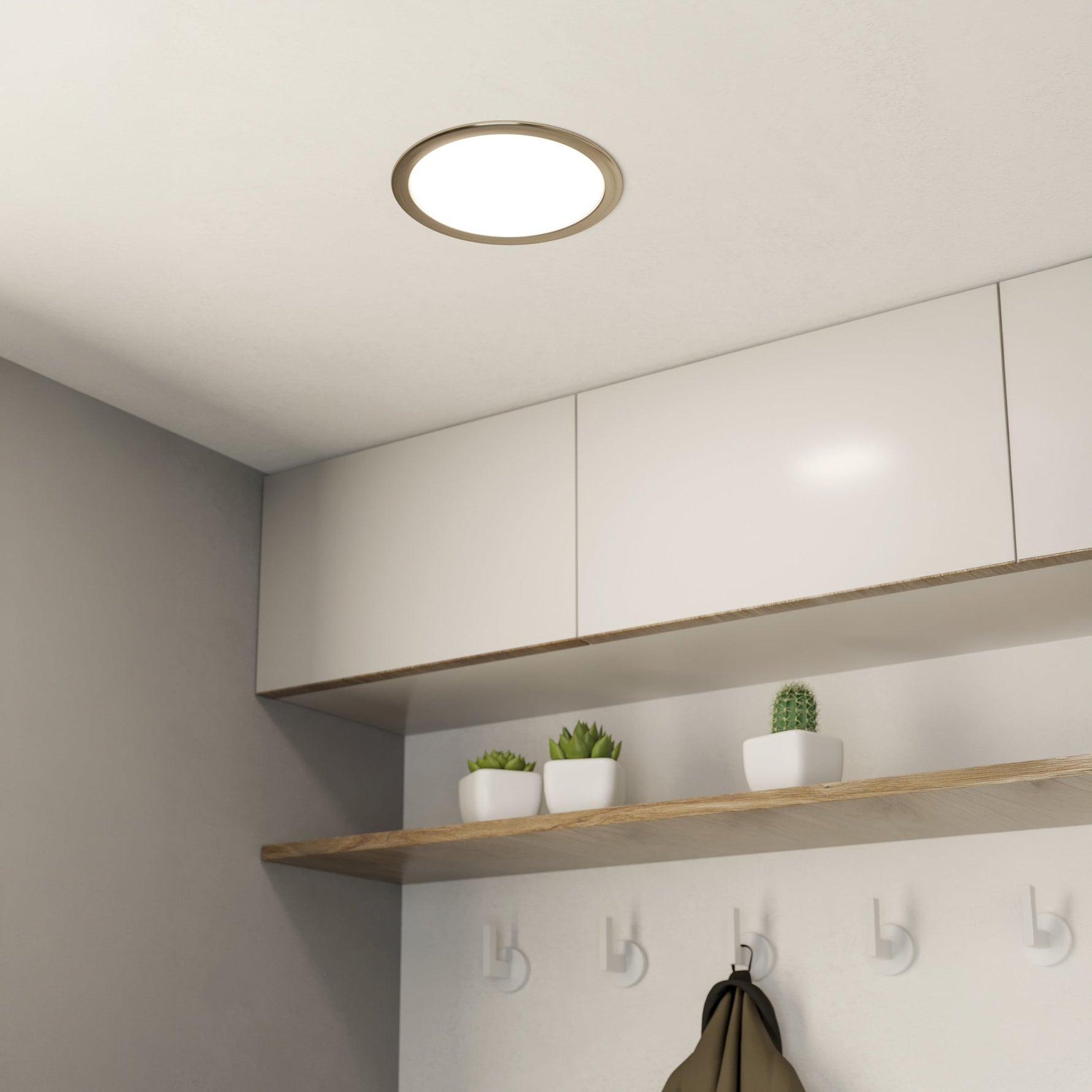 Eglo EU FUEVA?5 LED Recessed Light – Black Steel, Warm White, Round Ceiling Downlight, Indoor Lighting