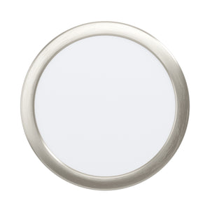 Eglo EU FUEVA?5 LED Recessed Light – Satin Nickel Steel, Warm White, Round Ceiling Downlight, Indoor Lighting