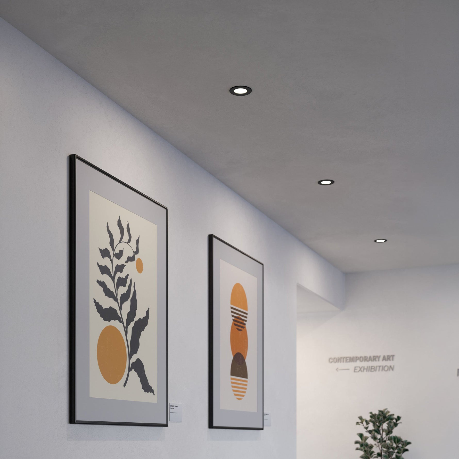 Eglo EU Fueva 5 Black LED Round Recessed Light, 11.7cm, 4000K product image - Endon Lighting from First Light Direct with great prices and fast UK delivery