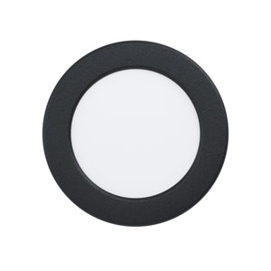 Eglo EU Fueva 5 Black LED Round Recessed Light, 11.7cm, 3000K