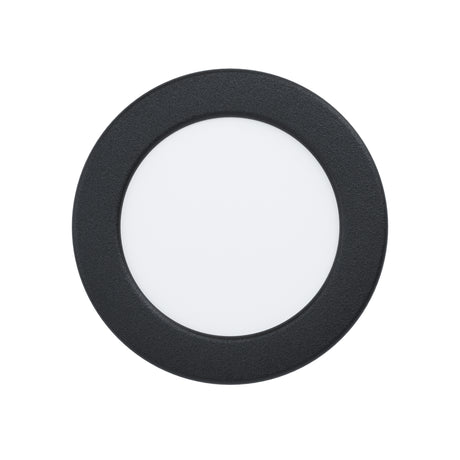 Eglo EU Fueva 5 Black LED Round Recessed Light, 11.7cm, 3000K