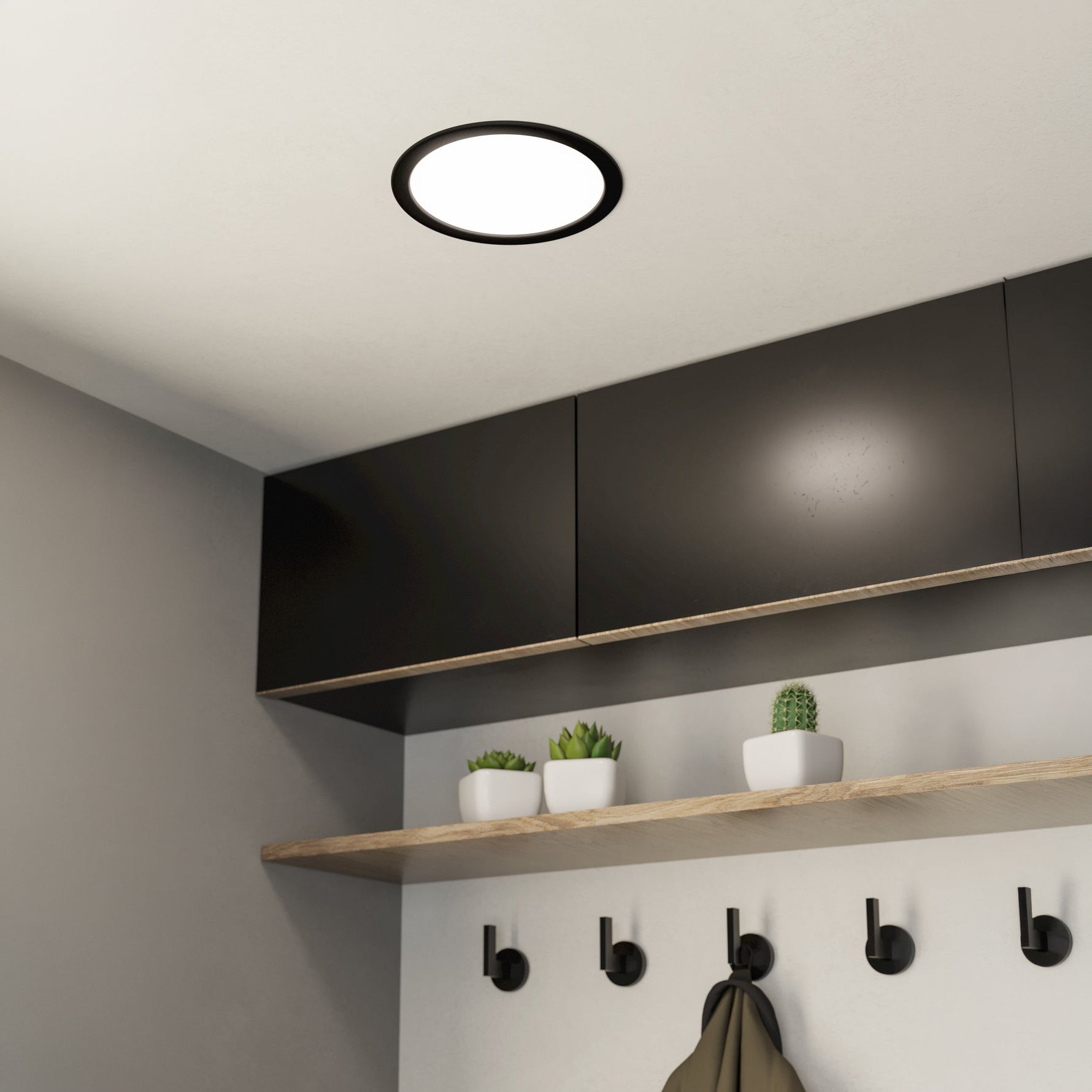 Eglo EU FUEVA?5 LED Recessed Light – White Steel, Neutral White, Round Ceiling Downlight, Indoor Lighting