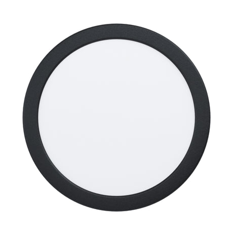 Eglo EU FUEVA?5 LED Recessed Light – Black Steel, Warm White, Round Ceiling Downlight, Indoor Lighting