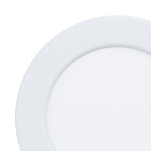 Eglo EU Fueva 5 White LED Round Recessed Light, 11.7cm, 4000K