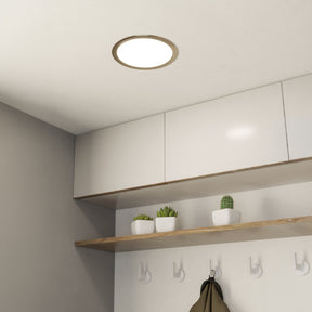 Eglo EU FUEVA?5 LED Recessed Light – Satin Nickel Steel, Neutral White, Round Ceiling Downlight, Indoor Lighting