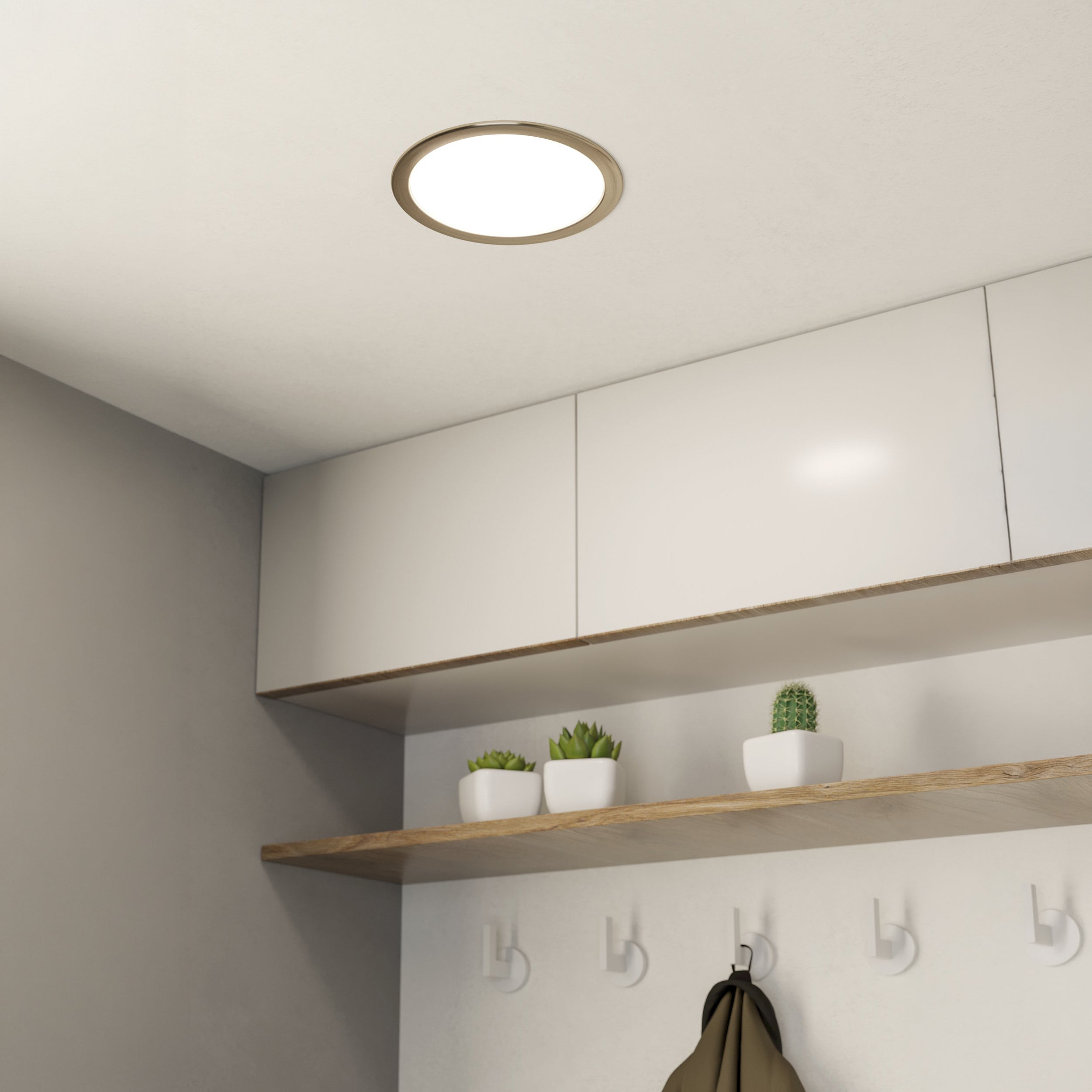 Eglo EU FUEVA?5 LED Recessed Light – Black Steel, Neutral White, Round Ceiling Downlight, Indoor Lighting