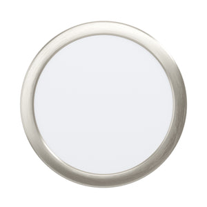Eglo EU FUEVA?5 LED Recessed Light – Satin Nickel Steel, Neutral White, Round Ceiling Downlight, Indoor Lighting