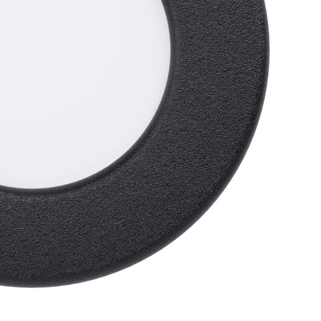 Eglo EU Fueva 5 Black LED Round Recessed Light, 8.6cm, 4000K