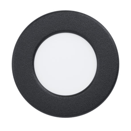 Eglo EU Fueva 5 Black LED Round Recessed Light, 8.6cm, 4000K