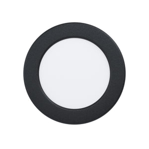 Eglo EU Fueva 5 Black LED Round Recessed Light, 11.7cm, 4000K