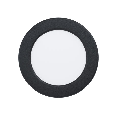 Eglo EU Fueva 5 Black LED Round Recessed Light, 11.7cm, 4000K
