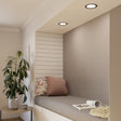 Eglo EU Fueva 5 LED Round Black Steel Recessed Light, 16.6cm, 4000K