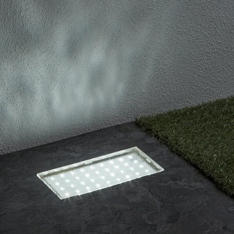 Searchlight Electric Walkover Outdoor Recessed - White Metal & Polycarbonate 9915WH