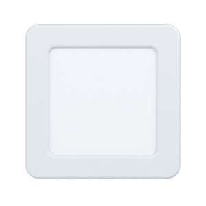 Eglo EU Fueva 5 White LED Square Recessed Light, 11.7cm, 3000K
