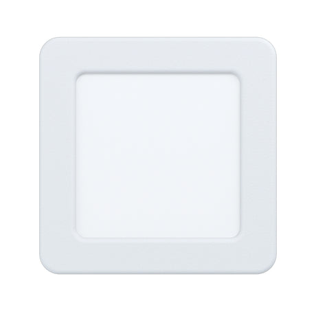 Eglo EU Fueva 5 White LED Square Recessed Light, 11.7cm, 3000K