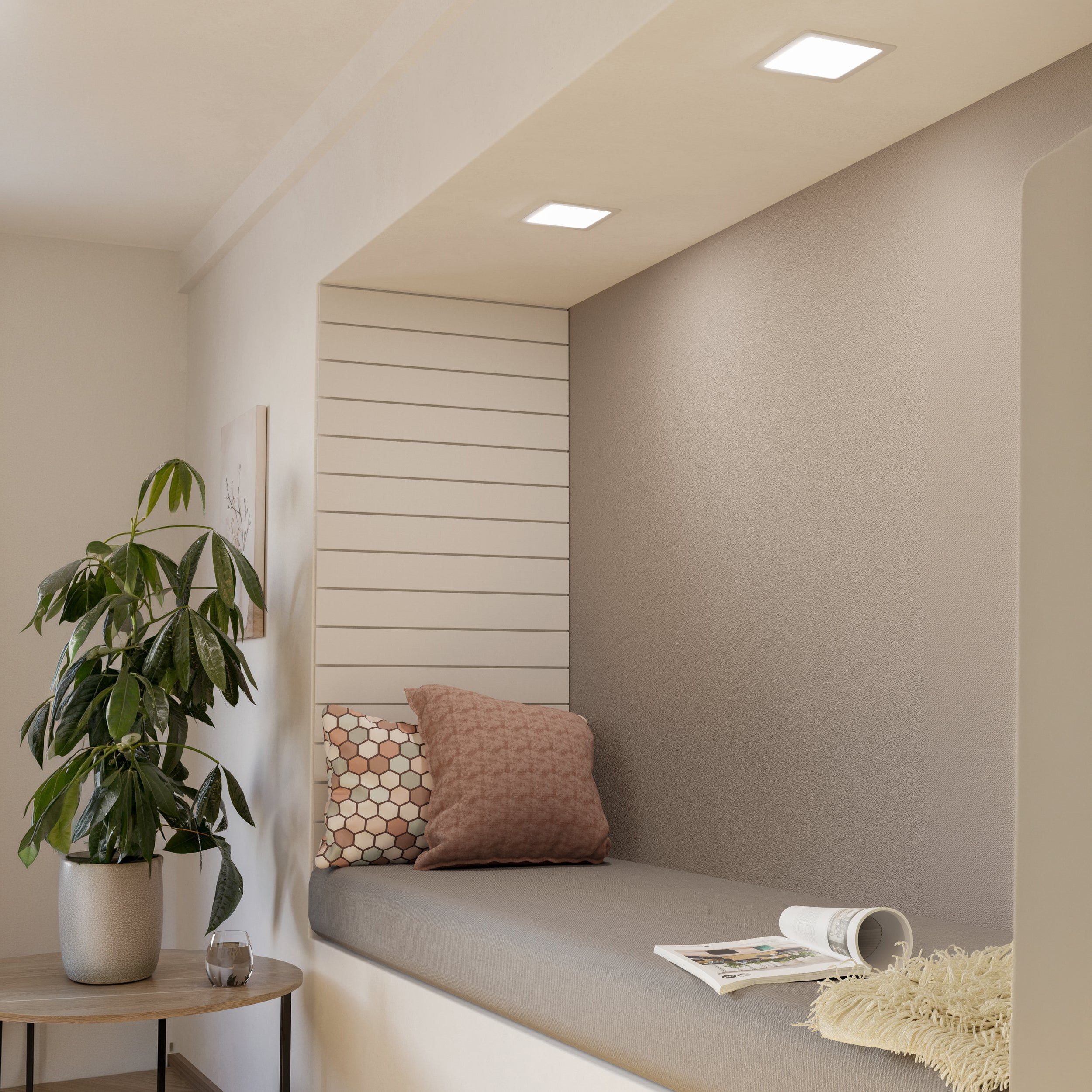Eglo EU Fueva 5 LED Round White Steel Recessed Light, 16.6cm product image - Endon Lighting from First Light Direct with great prices and fast UK delivery