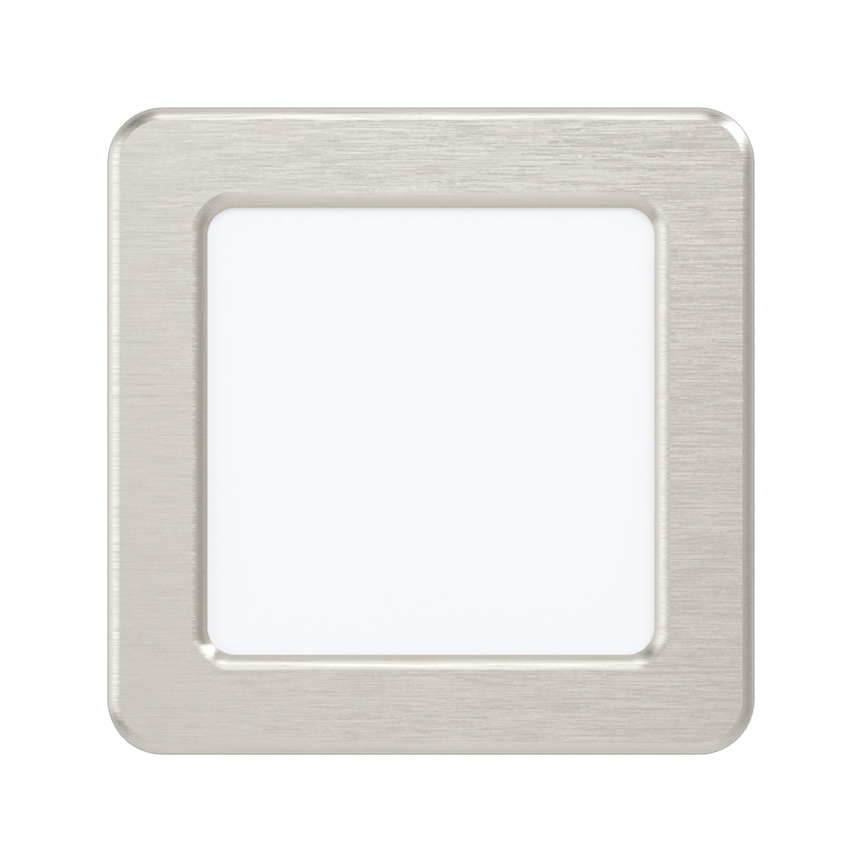 Eglo EU Fueva 5 Satin Nickel LED Square Recessed Light, 11.7cm, 3000K