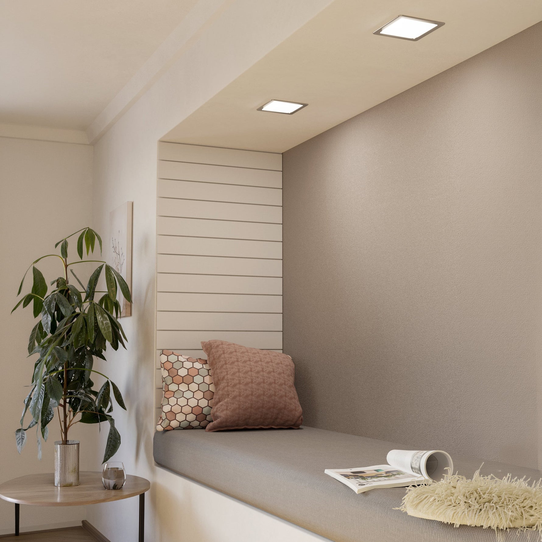 Eglo EU Seras Brushed Brass & Gold Steel Wall Spotlight product image - Endon Lighting from First Light Direct with great prices and fast UK delivery
