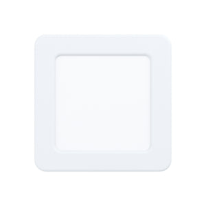 Eglo EU Fueva 5 White LED Square Recessed Light, 11.7cm, 4000K