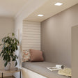 Eglo EU Fueva 5 LED Square White Steel Recessed Light, 16.6cm, 4000K
