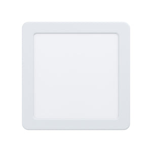 Eglo EU Fueva 5 LED Square White Steel Recessed Light, 16.6cm, 4000K